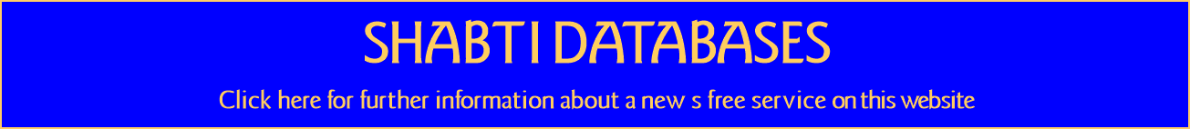 SHABTI DATABASES Click here for further information about a new